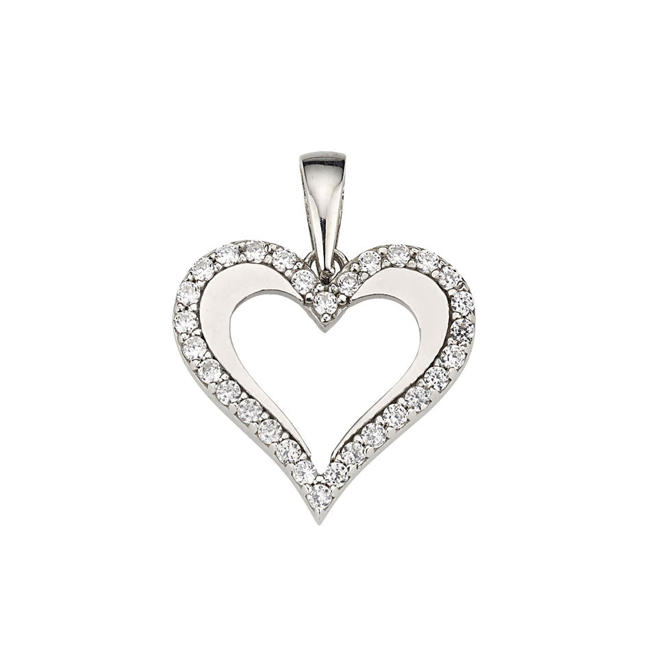 Silber Anhänger Herz