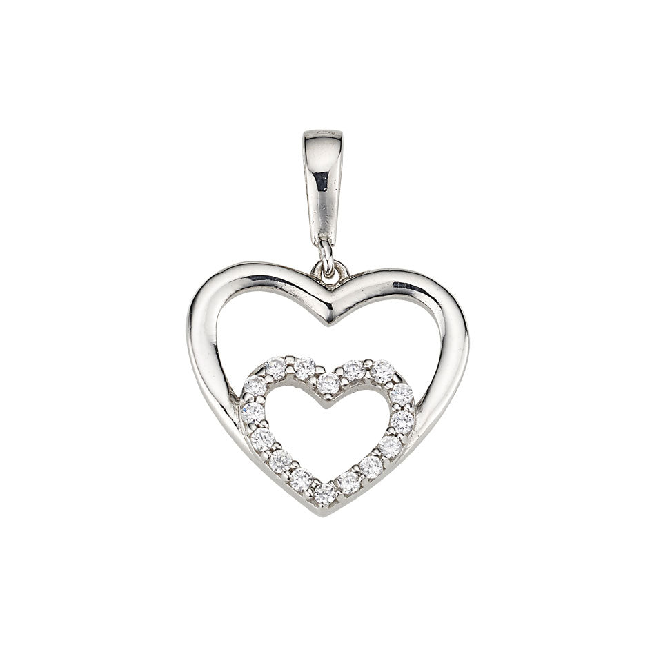 Silber Anhänger Herzen