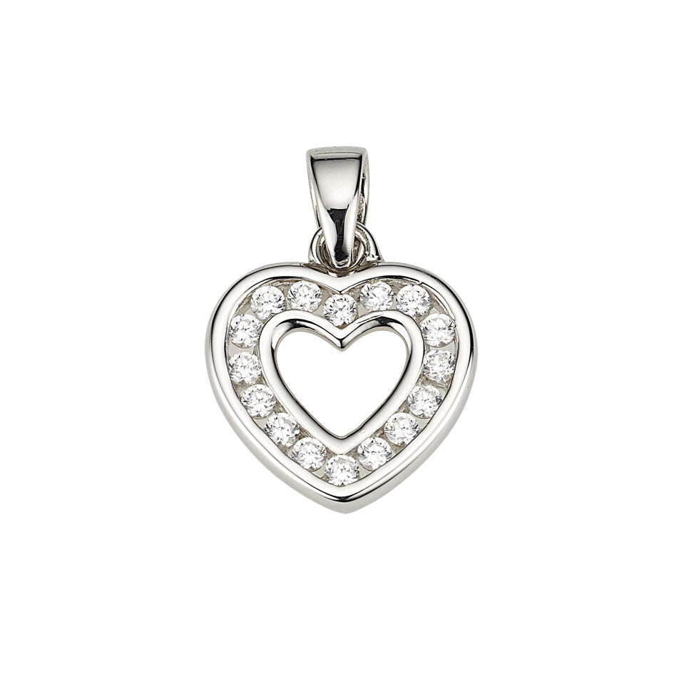 Silber Anhänger Herz