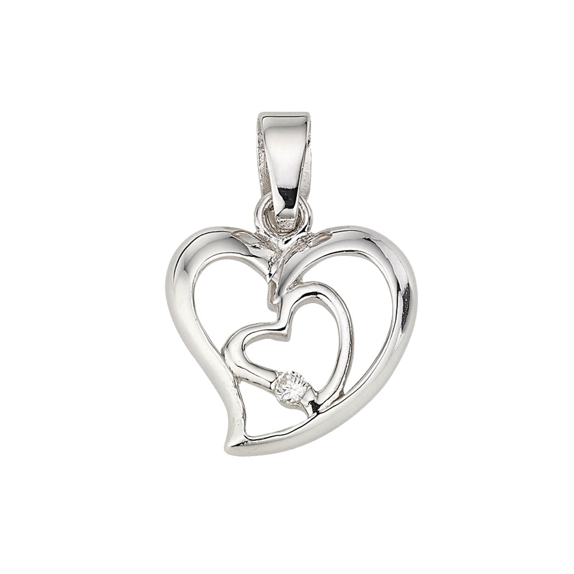 Silber Anhänger Herzen