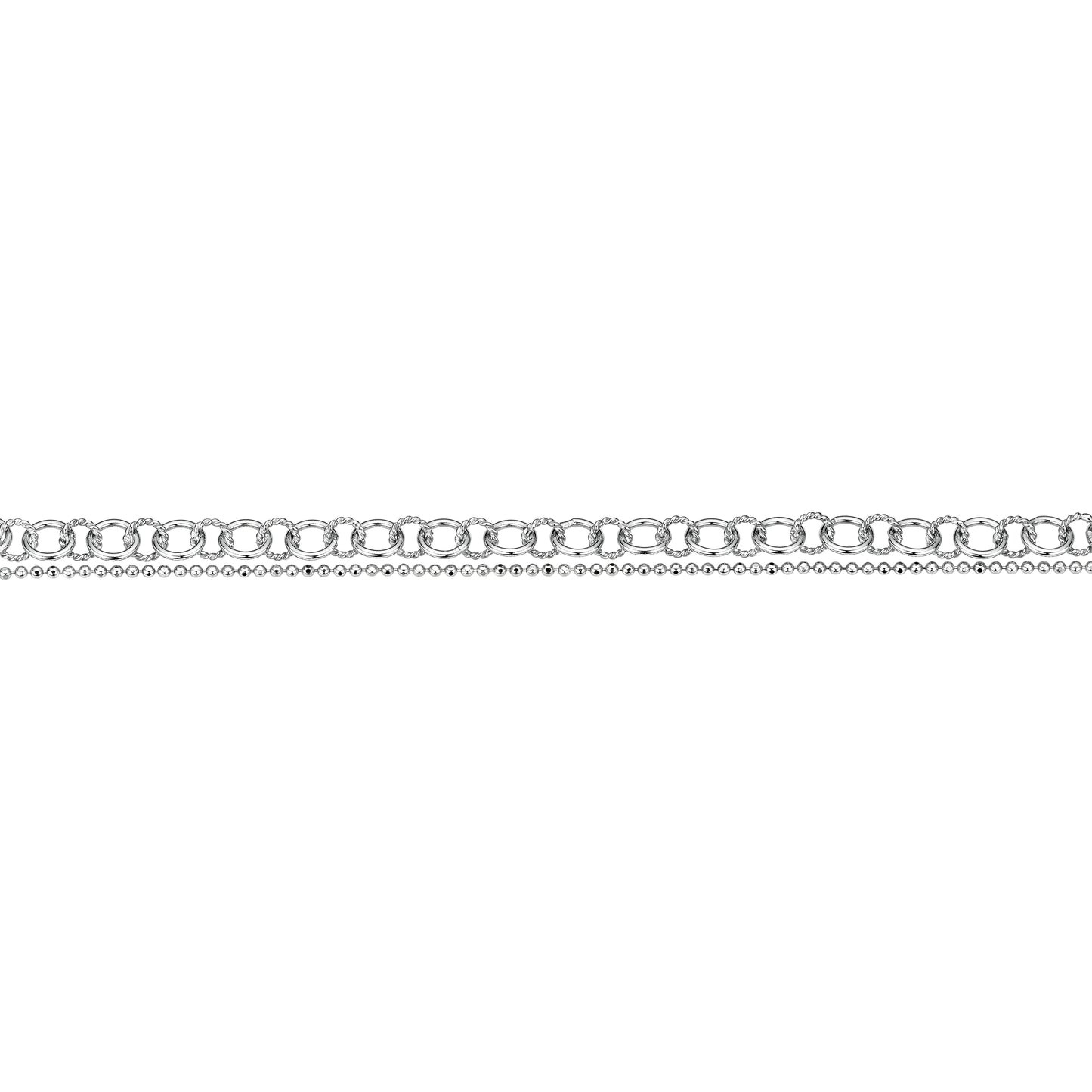Silber Armband 2-reihig