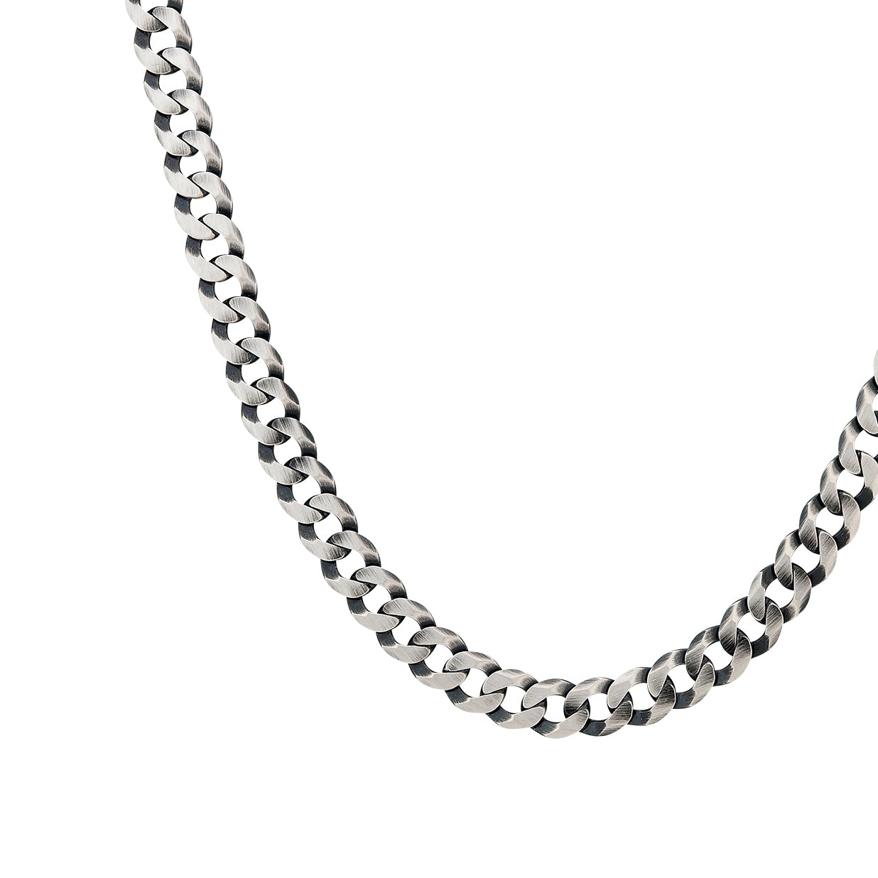 Silber Herrencollier | oxidiert