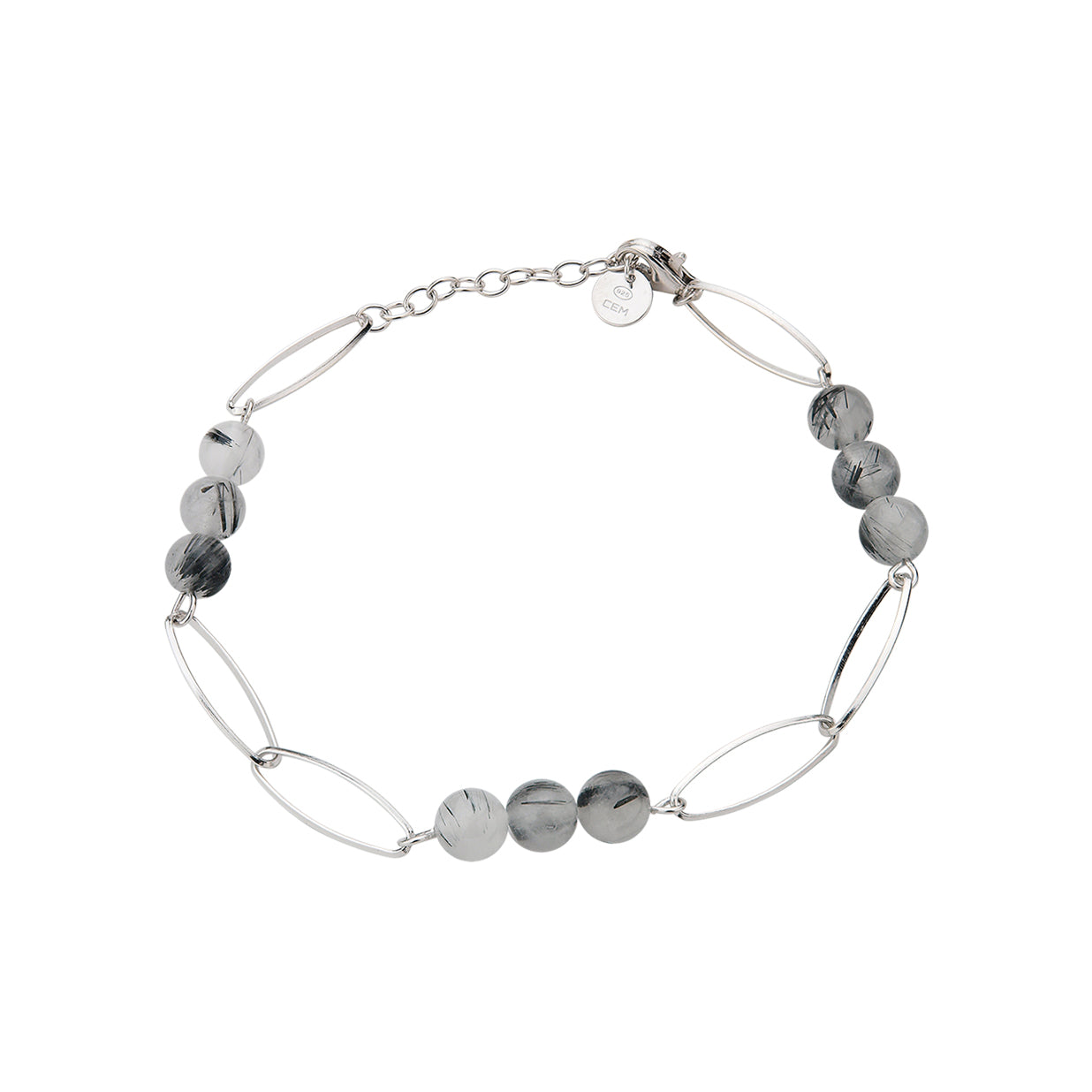 Silber Armband mit Turmalinquarz