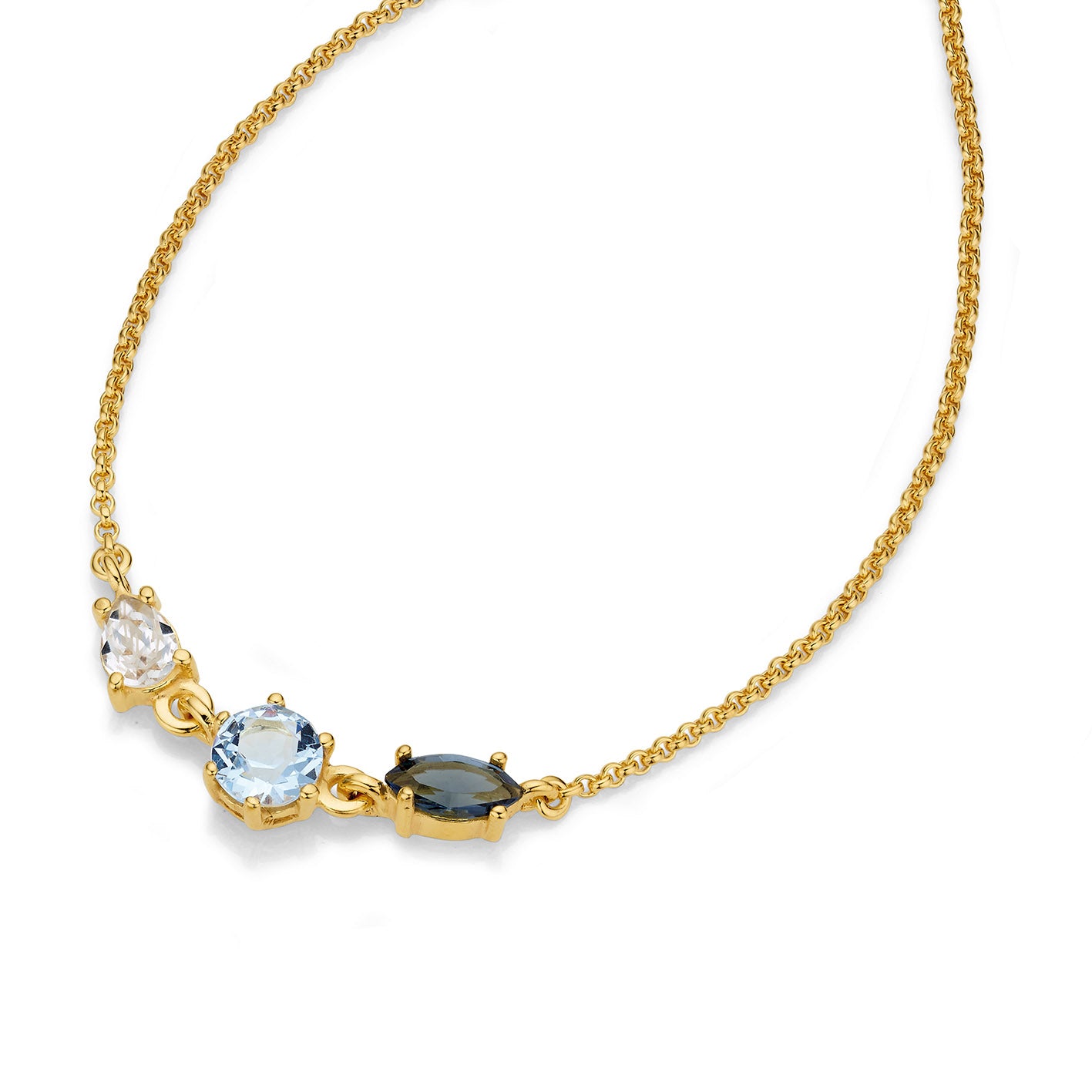 Silber Collier mit Swarovski-Kristall