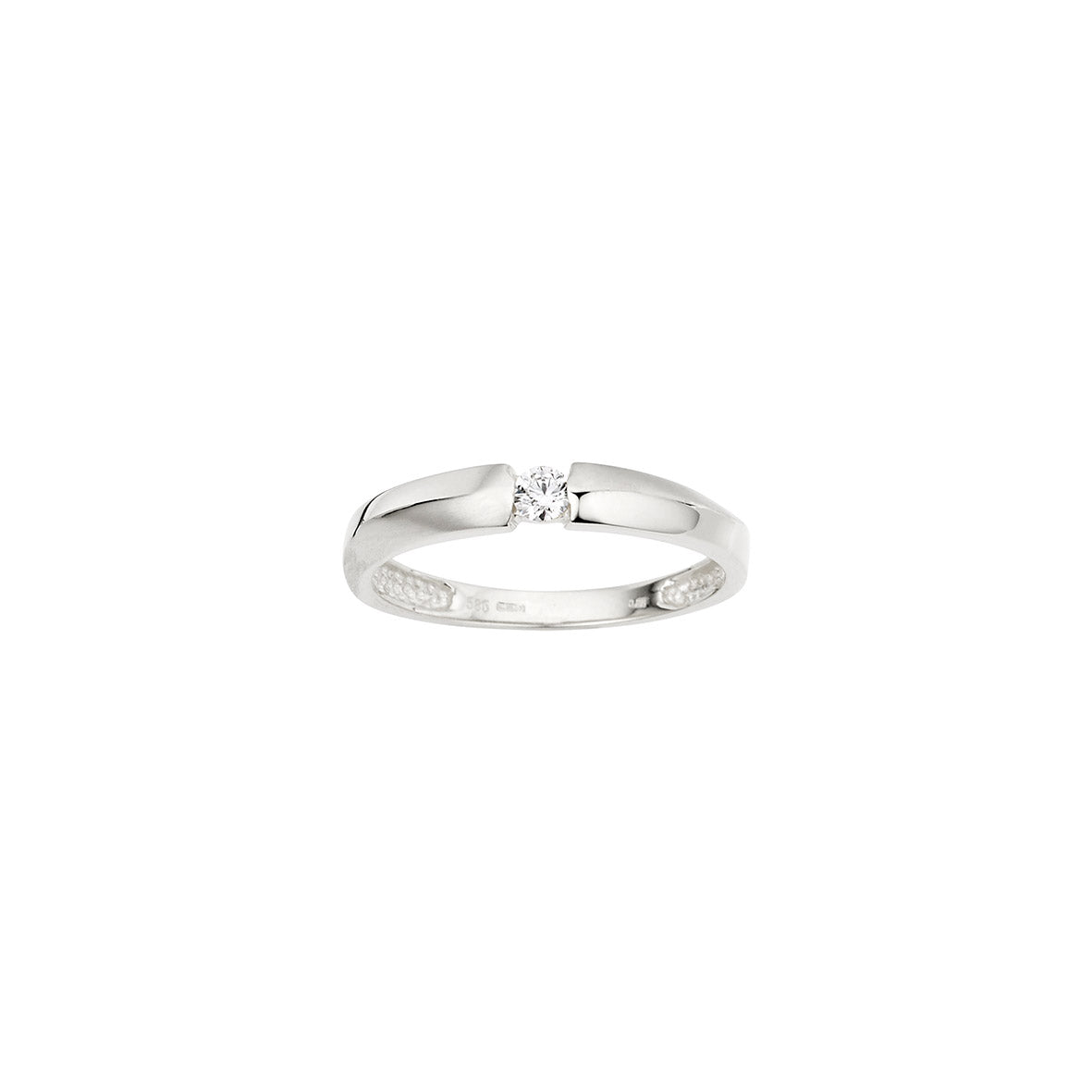 585/- Solitaire-Ring | 0,08 ct.