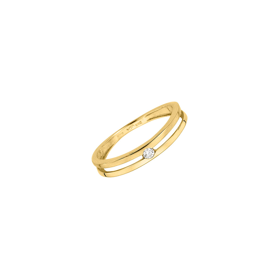 585/- Solitaire-Ring | 0,04 ct.