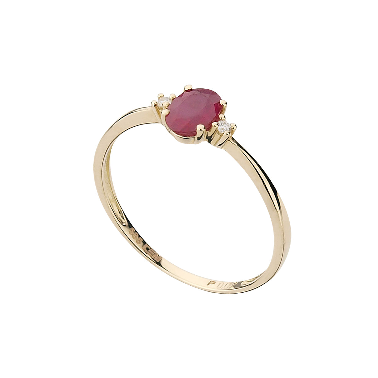 585/- Damenring | Rubin u. Brillant
