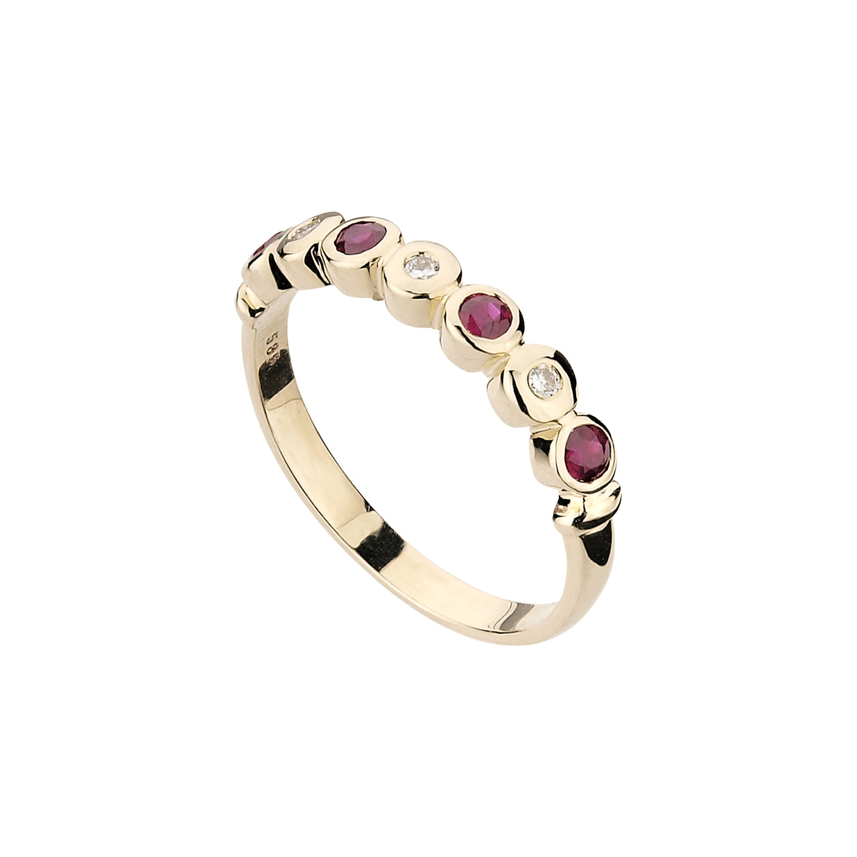 585/- Damenring | Rubin u. Brillant