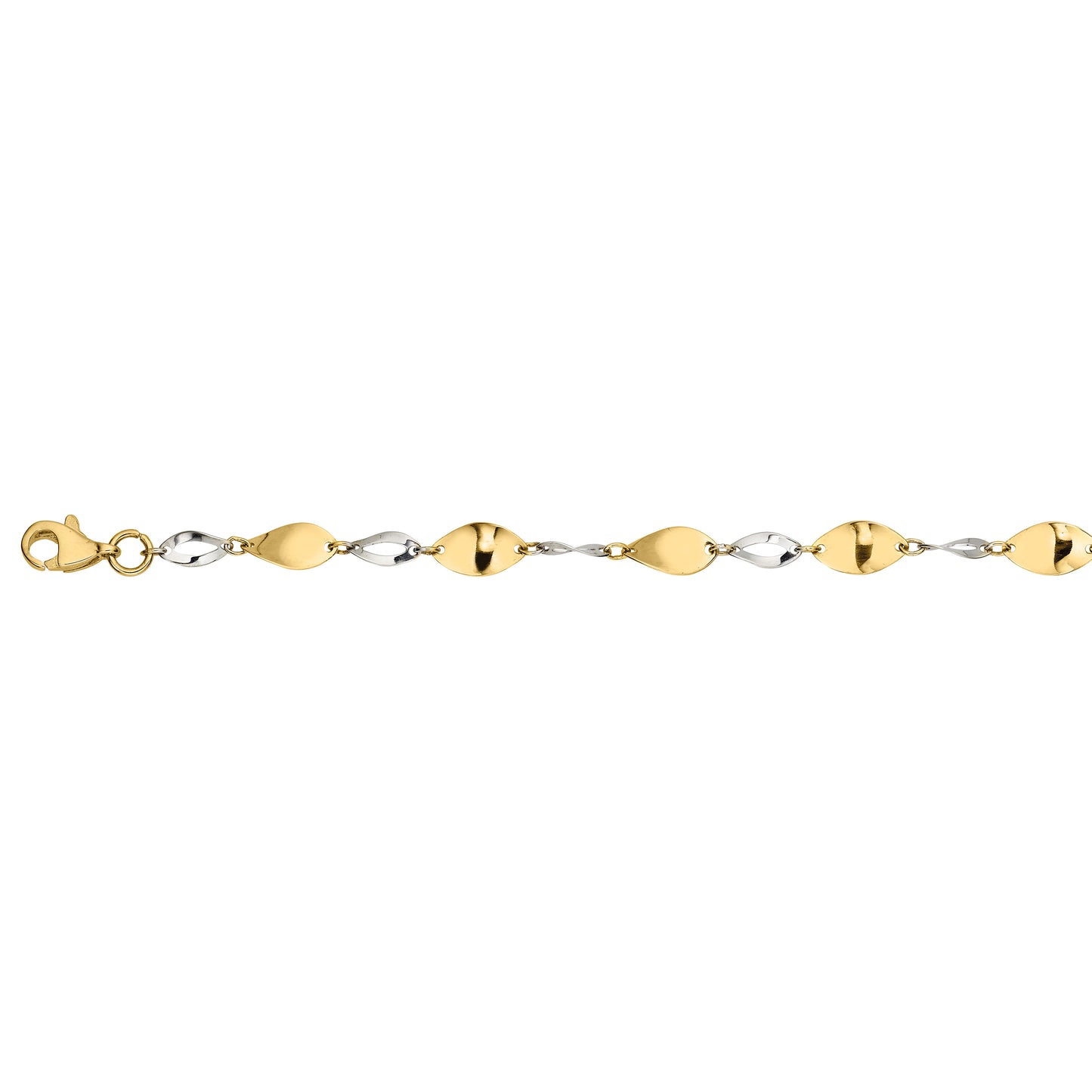 333/- Armband bicolor