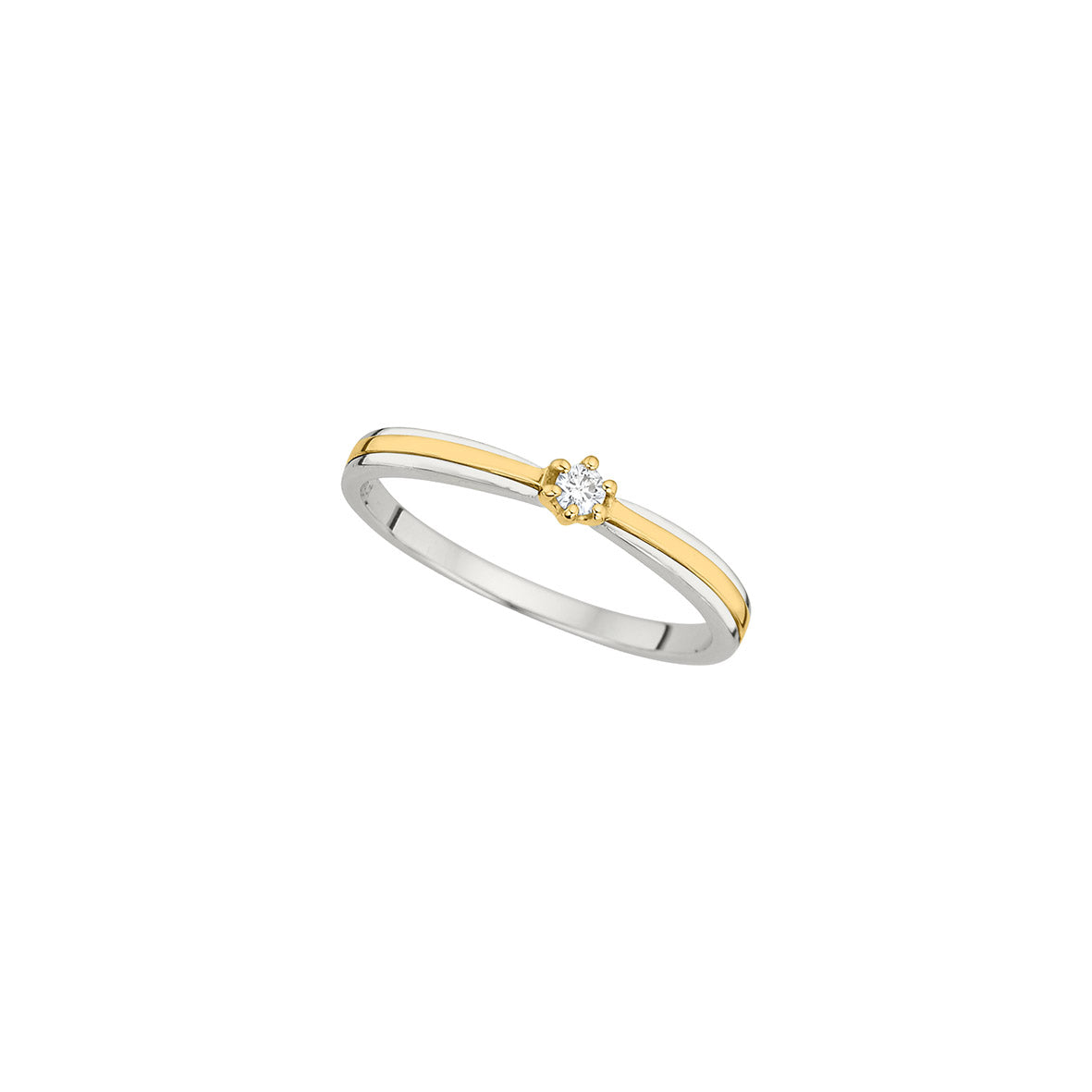 585/- Solitaire-Ring | 0,05 ct.