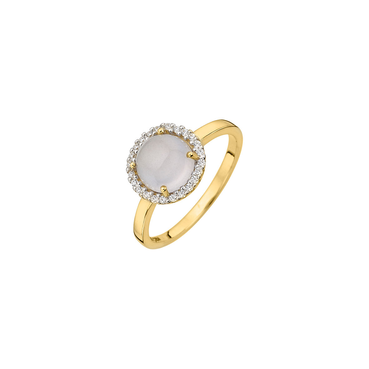 333/- Damenring mit Chalcedon