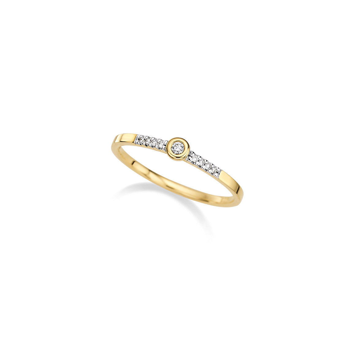 585/- Damenring | 0,06 ct.