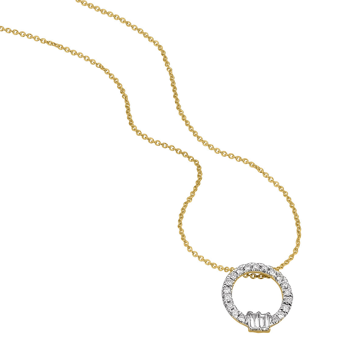 585/- Collier mit Brillant | 0,13 ct.