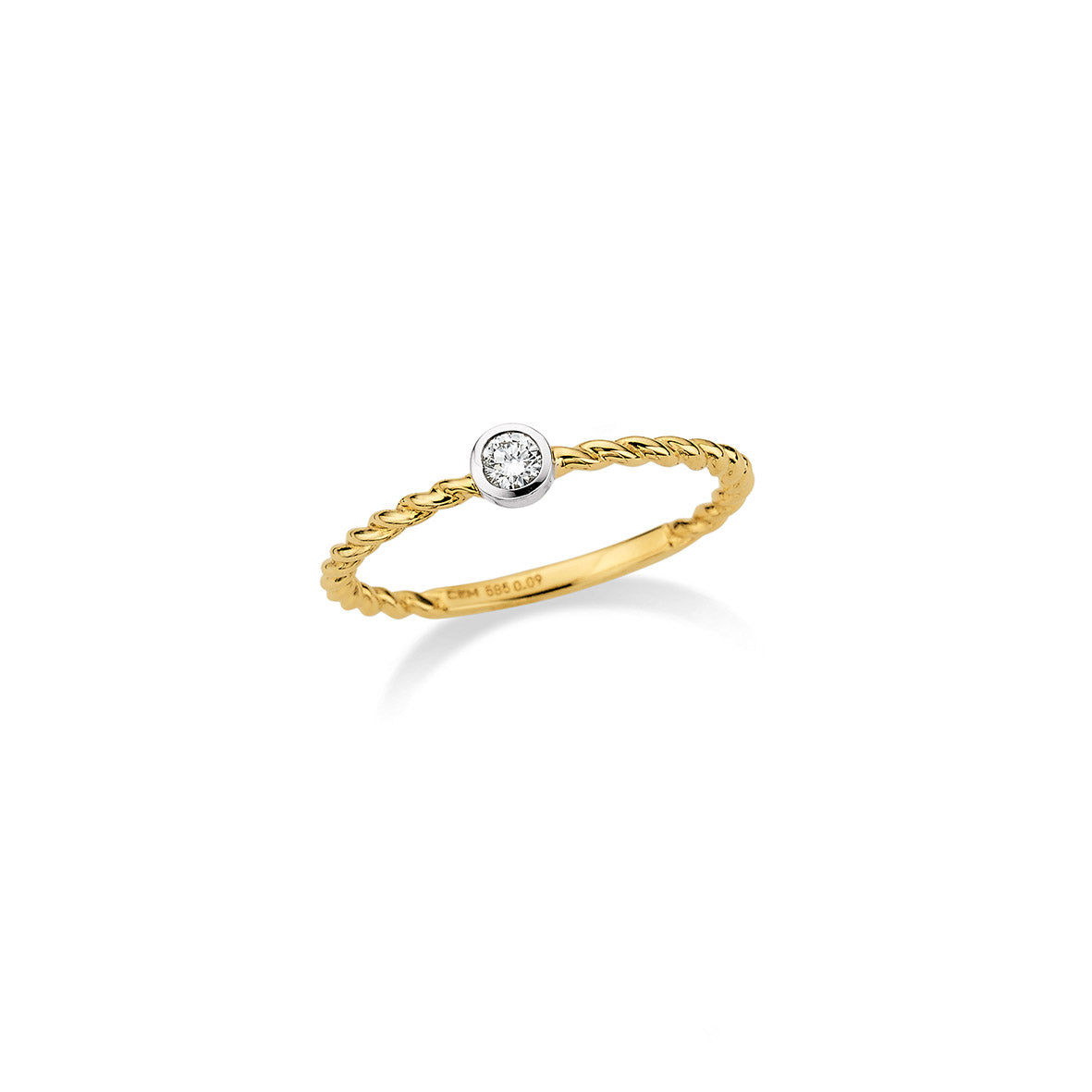 585/- Damenring | 0,09 ct.