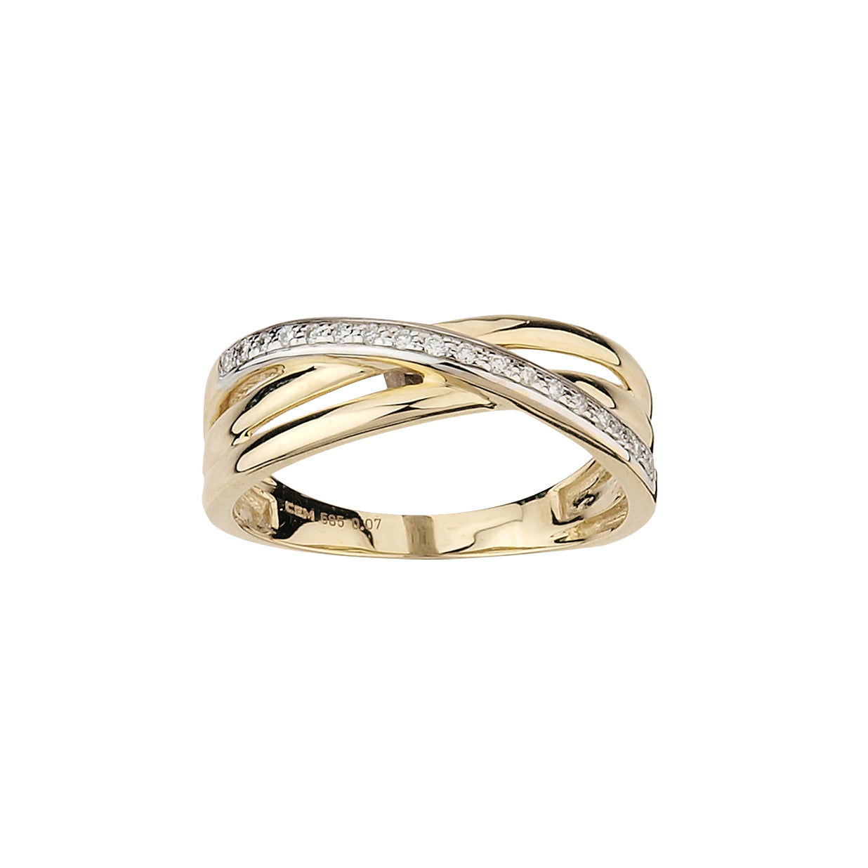 585/- Damenring | 0,07 ct.