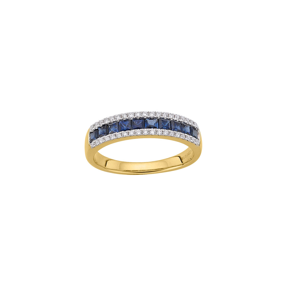 585/- Damenring | Saphir u. Brillant
