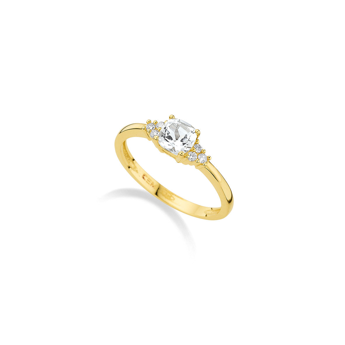 585/- Damenring | Topas u. Brillant