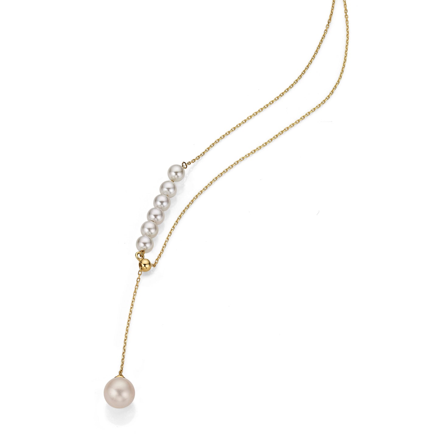 333/- Y-Collier mit Perlen