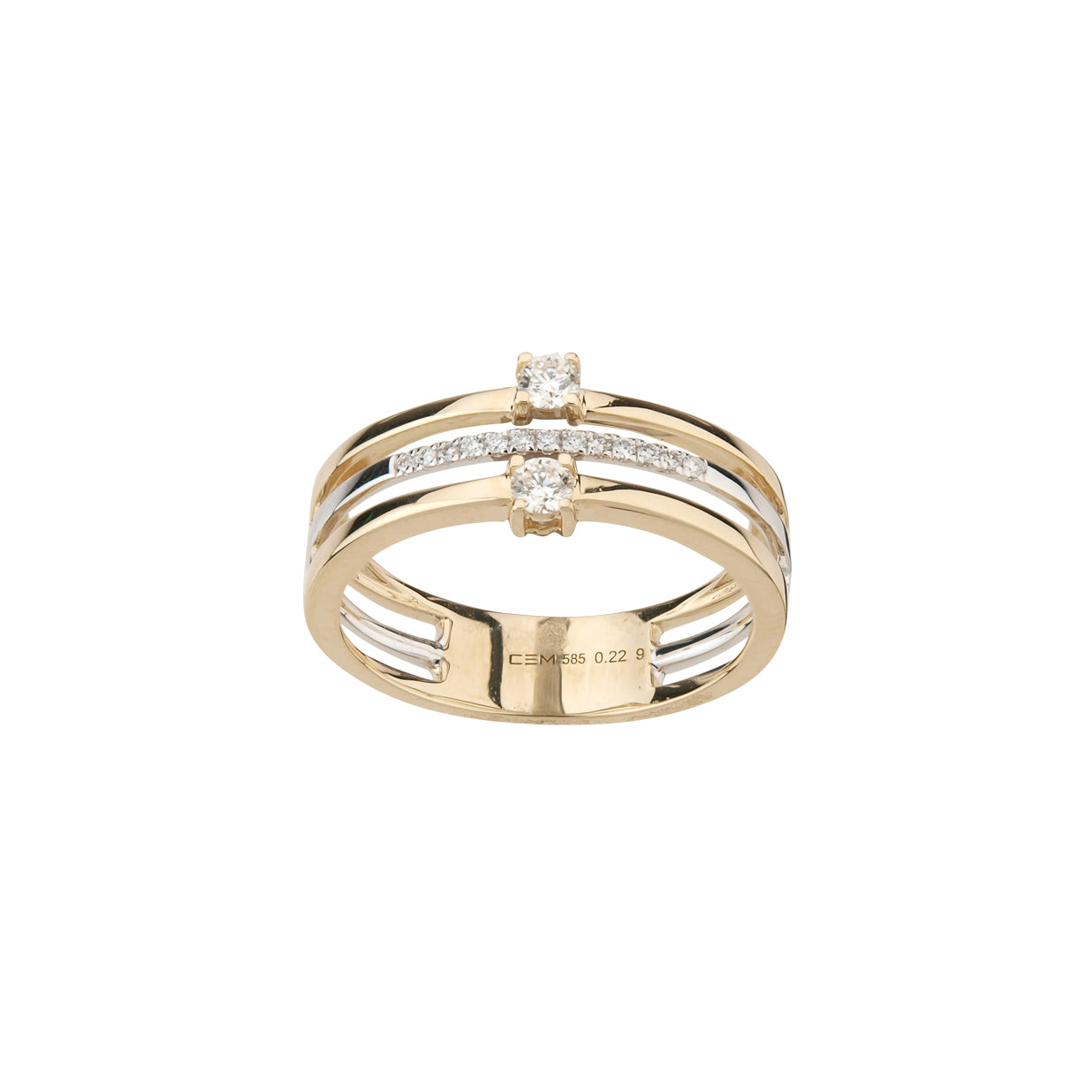 585/- Damenring | 0,22 ct.