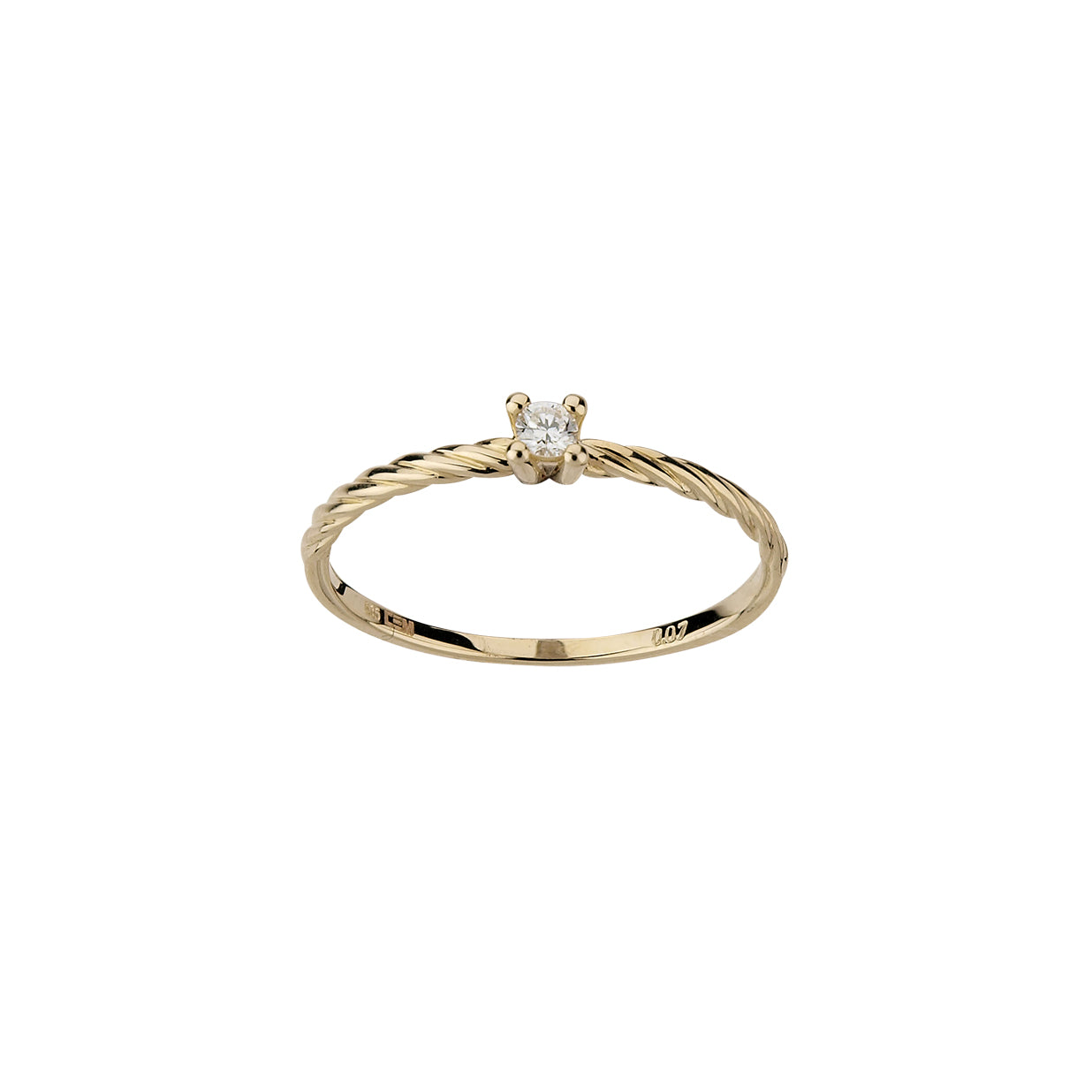 585/- Damenring | 0,04 ct.