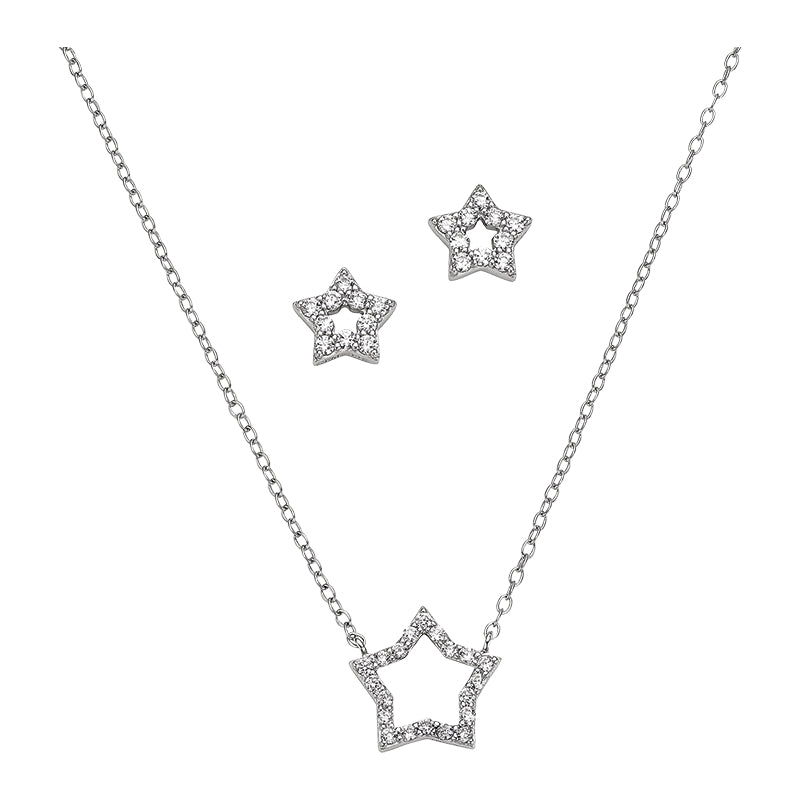 Silber Garnitur mit Stern