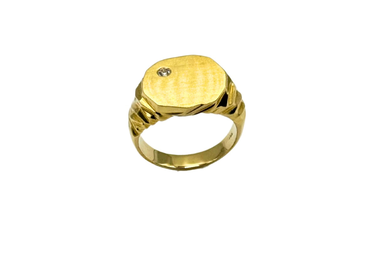 GOLD SIEGELRING 585 14K Brillant