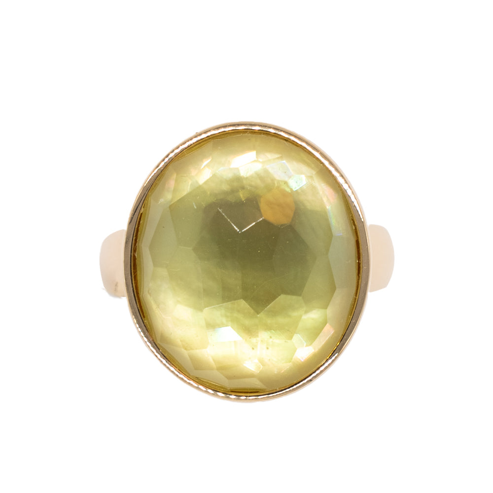 14 Karat Roségold Ring 585 Topas