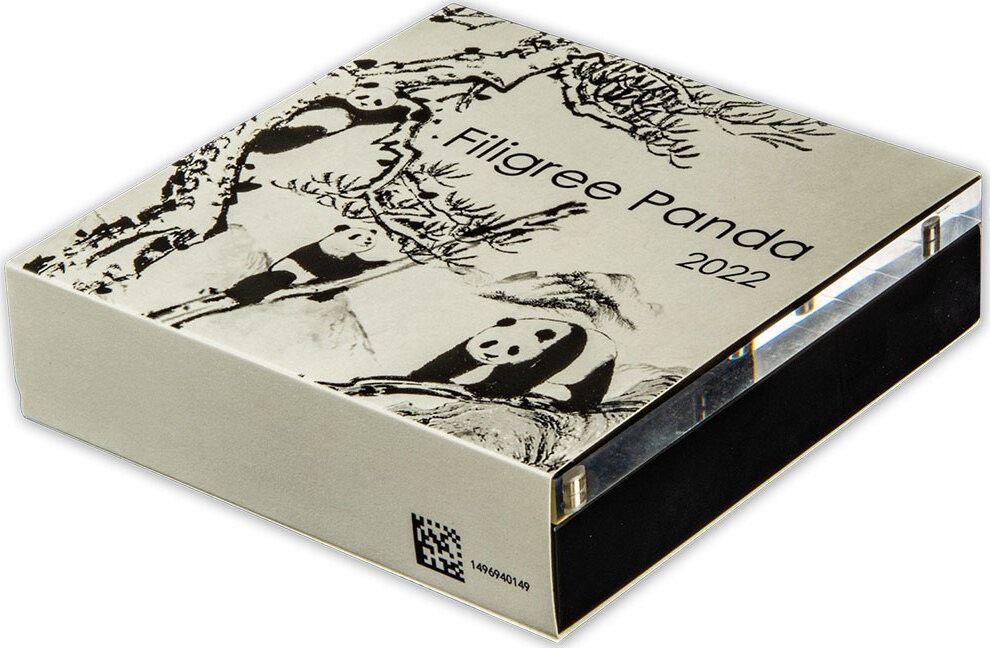Salomonen 5 Dollars 2022 2 oz Silber Münze - Filigree Panda