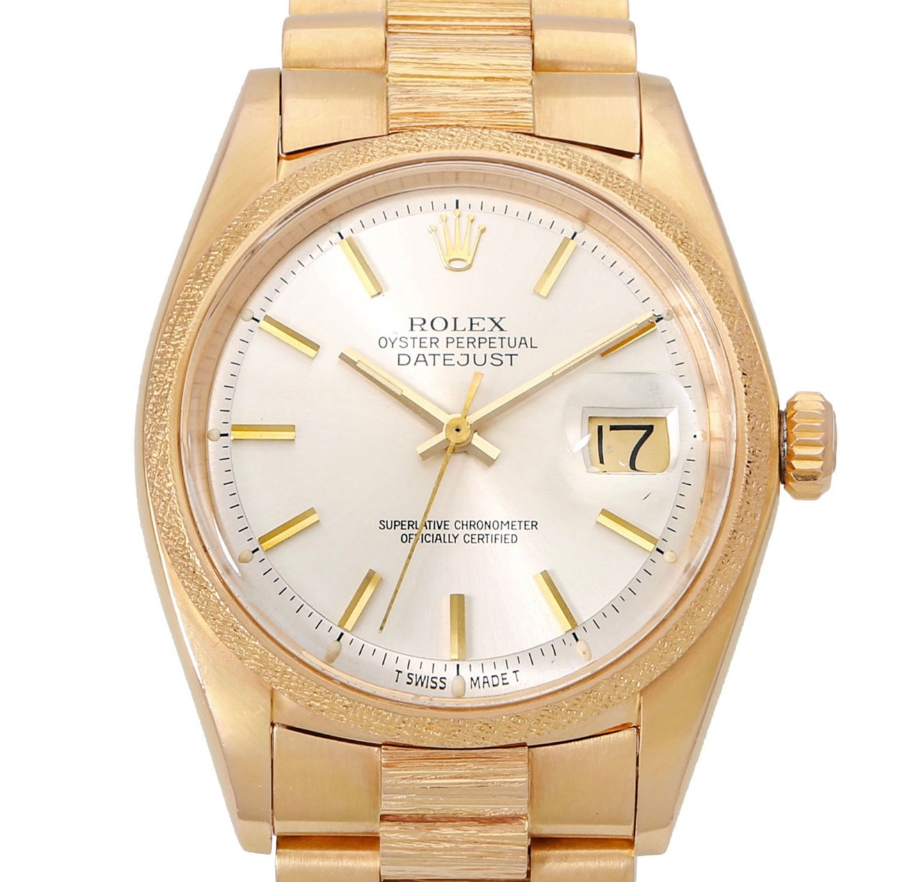 ROLEX seltene Vintage Datejust 36 "Florentine", Ref. 1611. Ca. 1972.