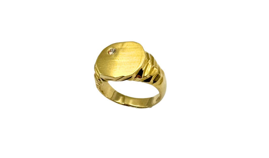 GOLD SIEGELRING 585 14K Brillant
