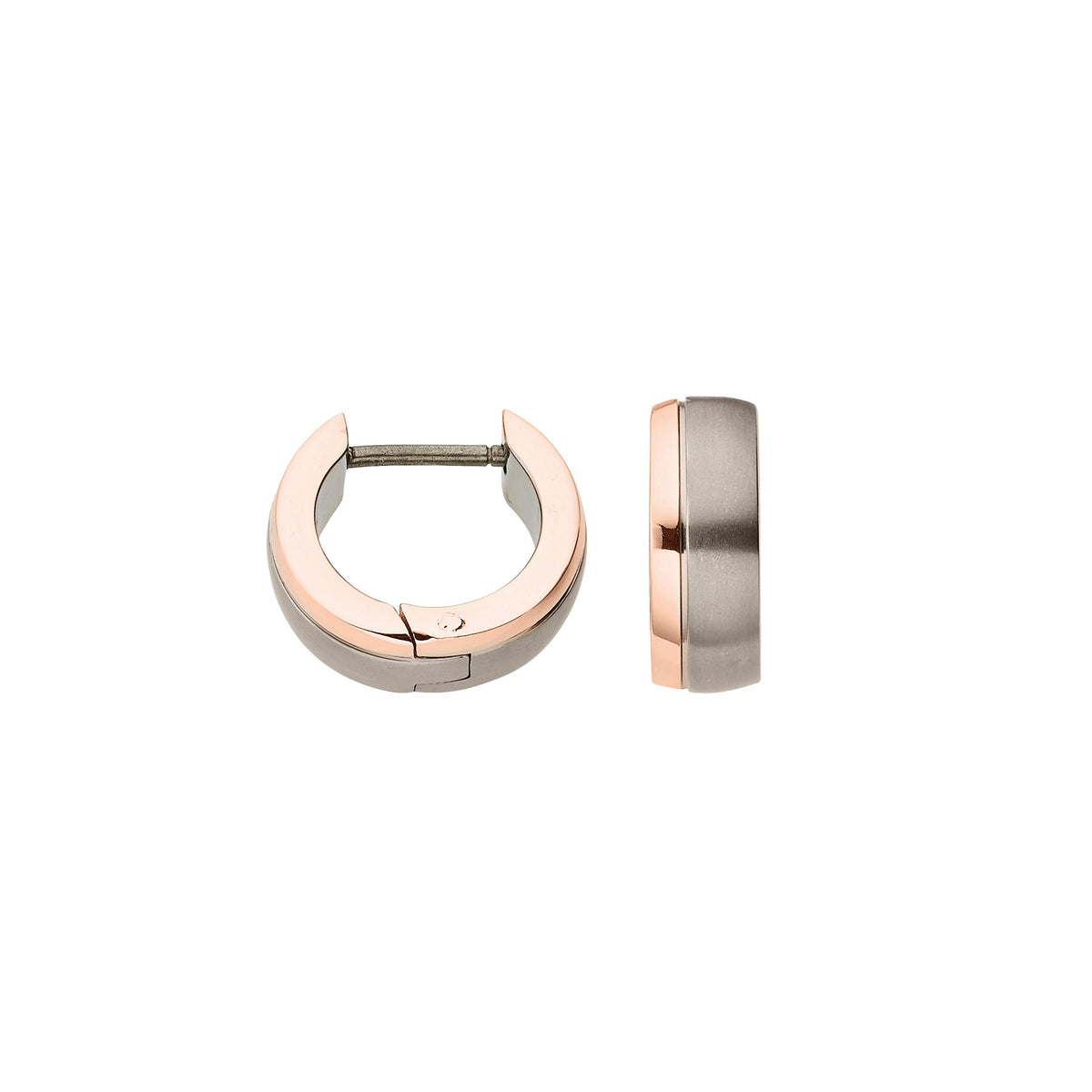 Titan Creolen 14 mm rosé
