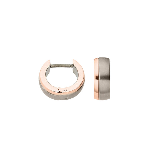 Titan Creolen 14 mm rosé