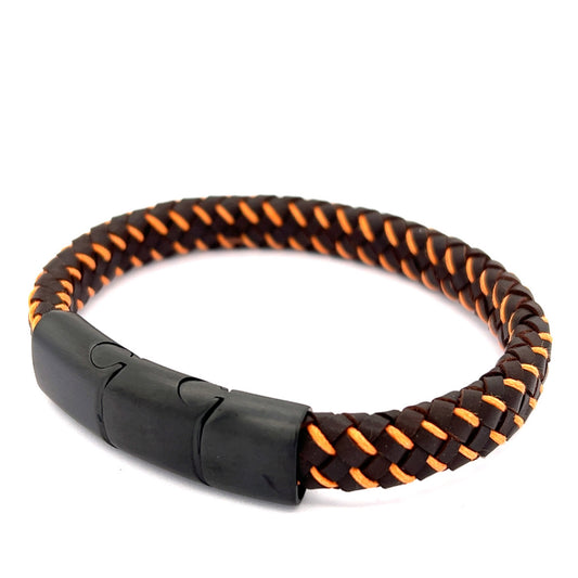 Leder-Armband | braun/orange