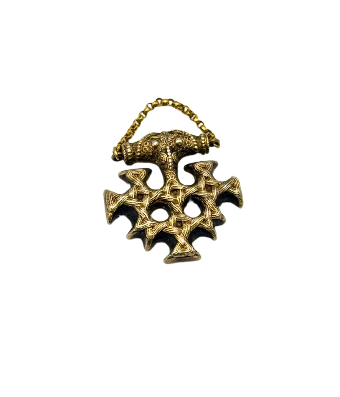 ANTIKER C.1885 WIKINGERZEIT 10. JAHR-HUNDERT KREUZ ANHÄNGER
BROSCHE PAUL TELGE SELTEN GOLD