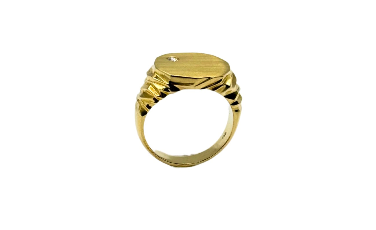 GOLD SIEGELRING 585 14K Brillant
