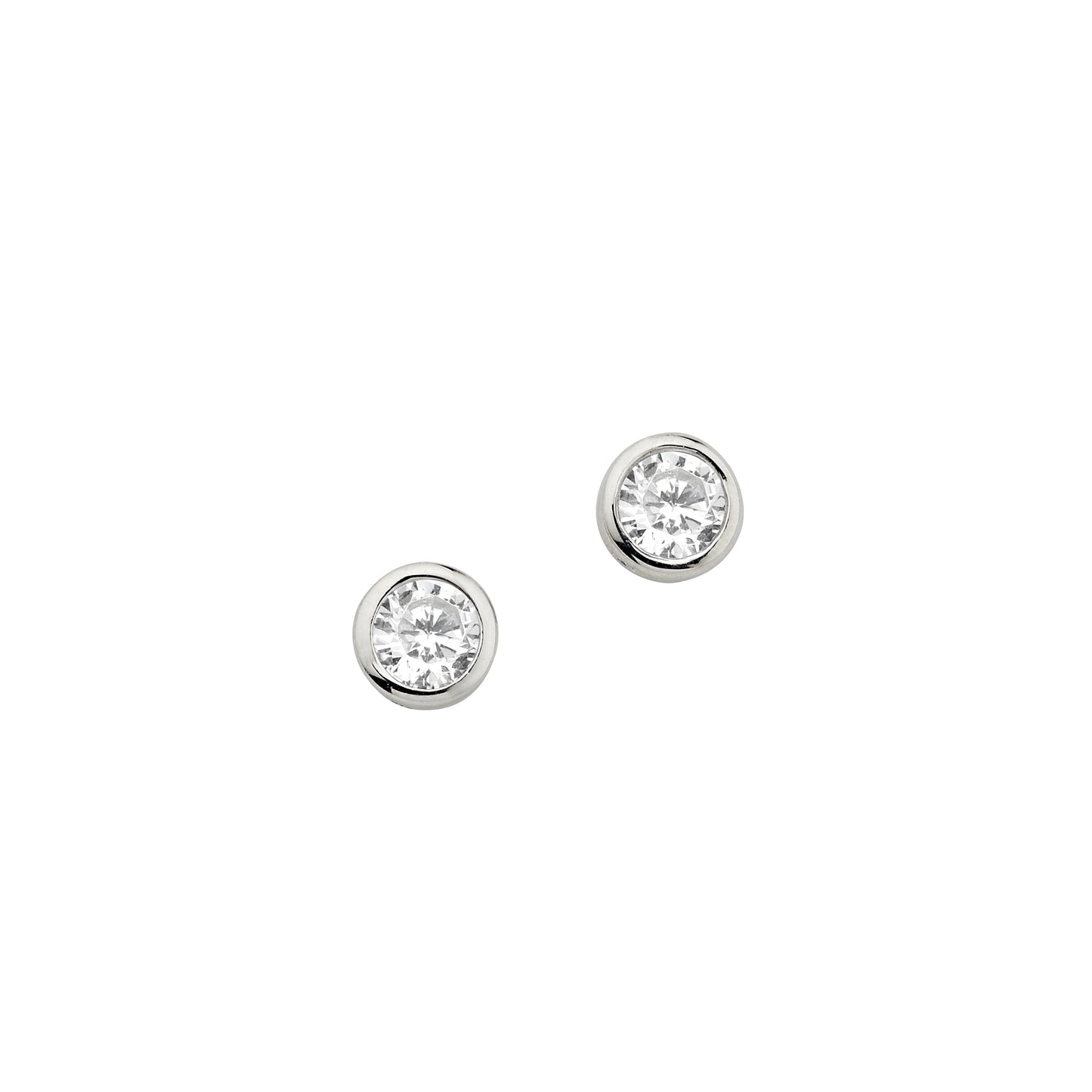 Silber Ohrstecker 4,0 mm