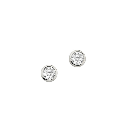 Silber Ohrstecker 4,0 mm