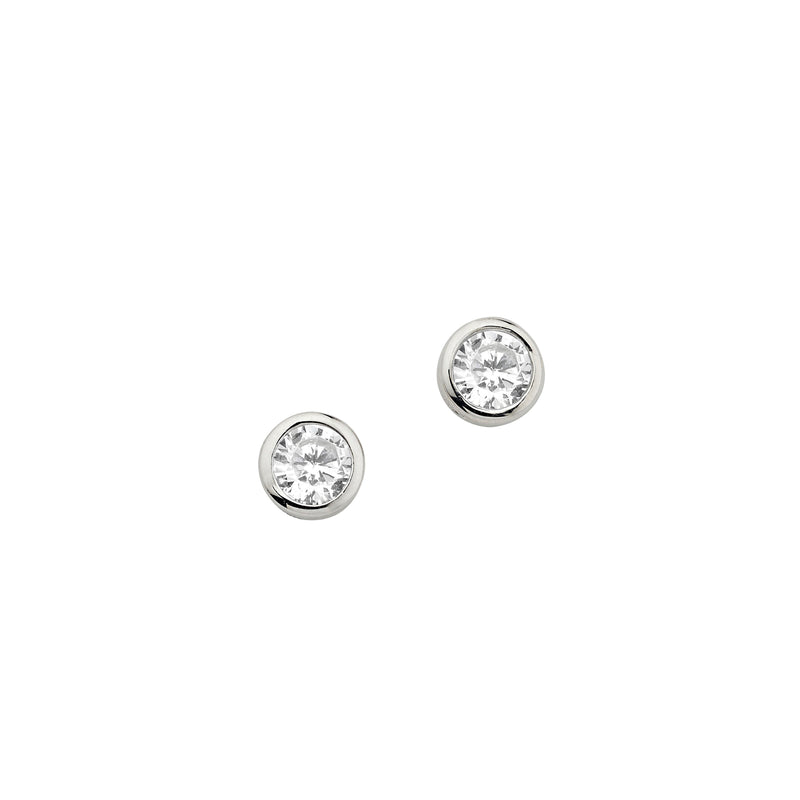 Silber Ohrstecker 4,0 mm