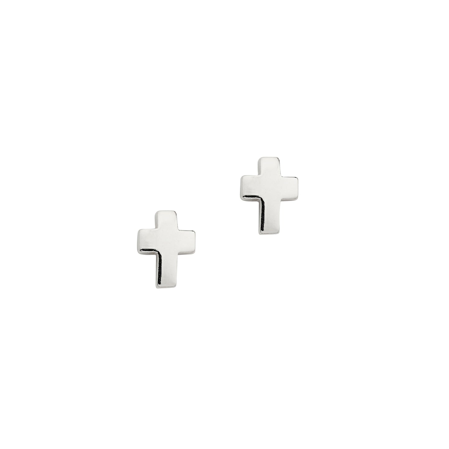 Silber Ohrstecker Kreuz