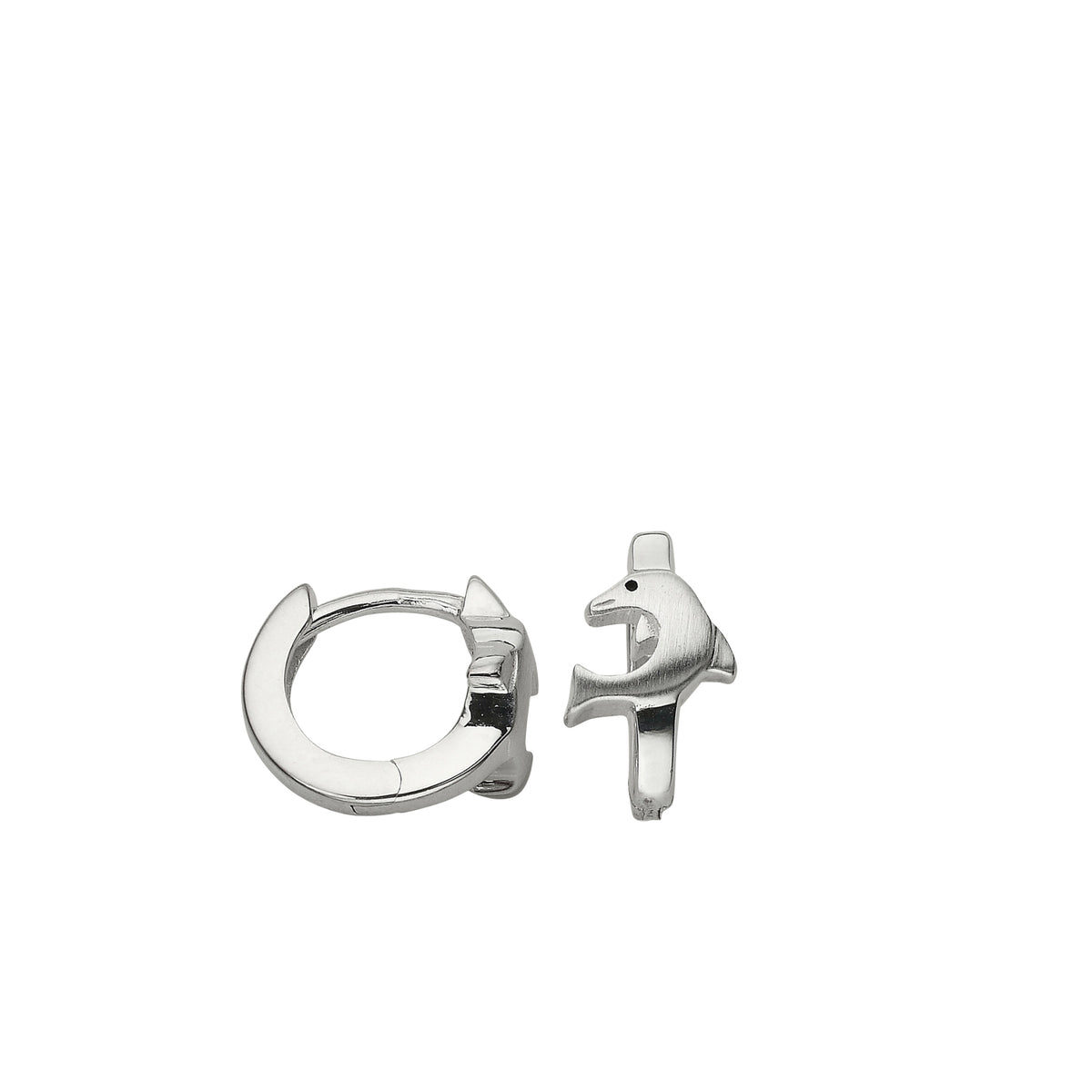 Silber Creolen Delfin