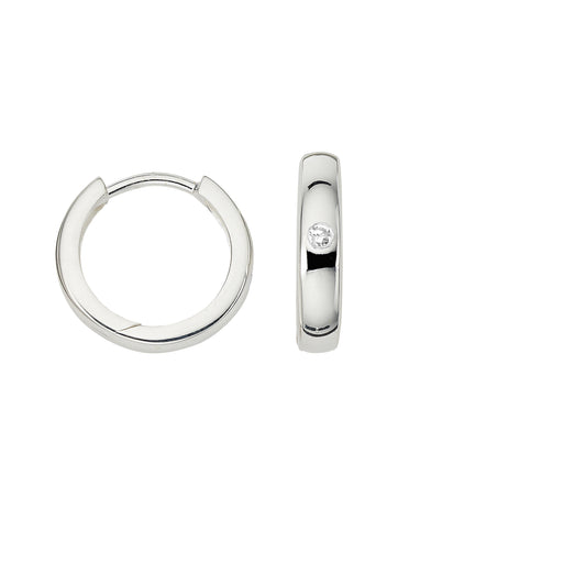 Silber Creolen 14 mm