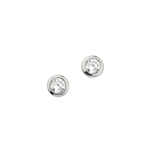 Silber Ohrstecker 4,0 mm
