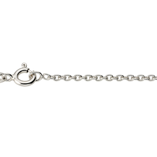 925/- Rundanker rhodiniert 45 cm RA050 / 1,8 mm