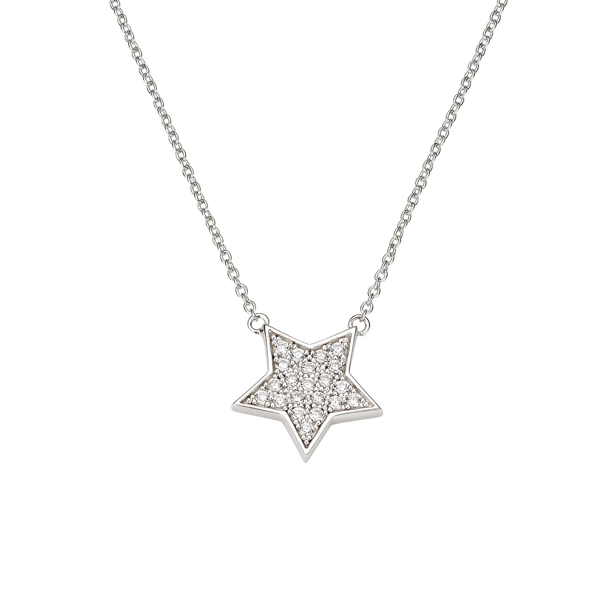 Silber Collier mit Stern