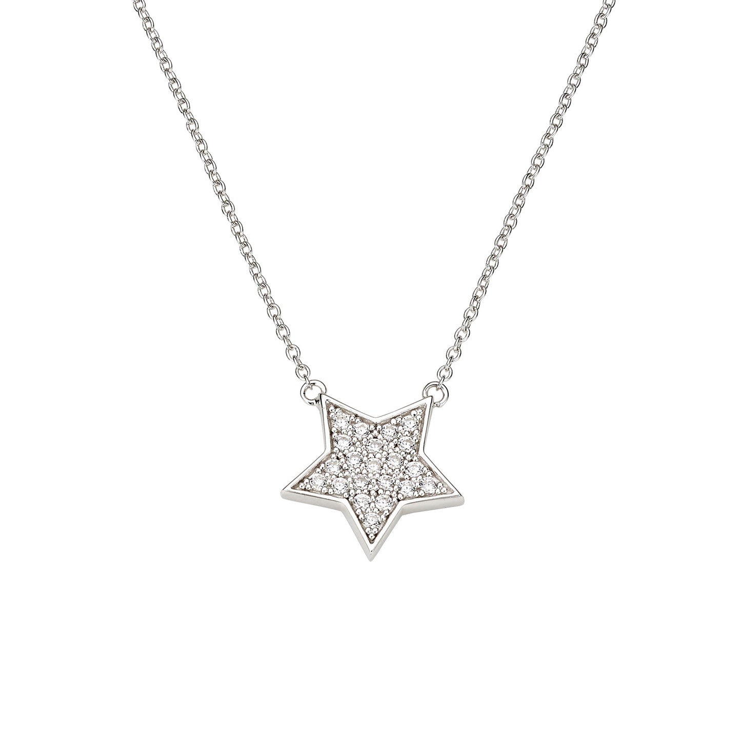 Silber Collier mit Stern