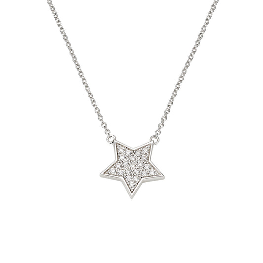 Silber Collier mit Stern