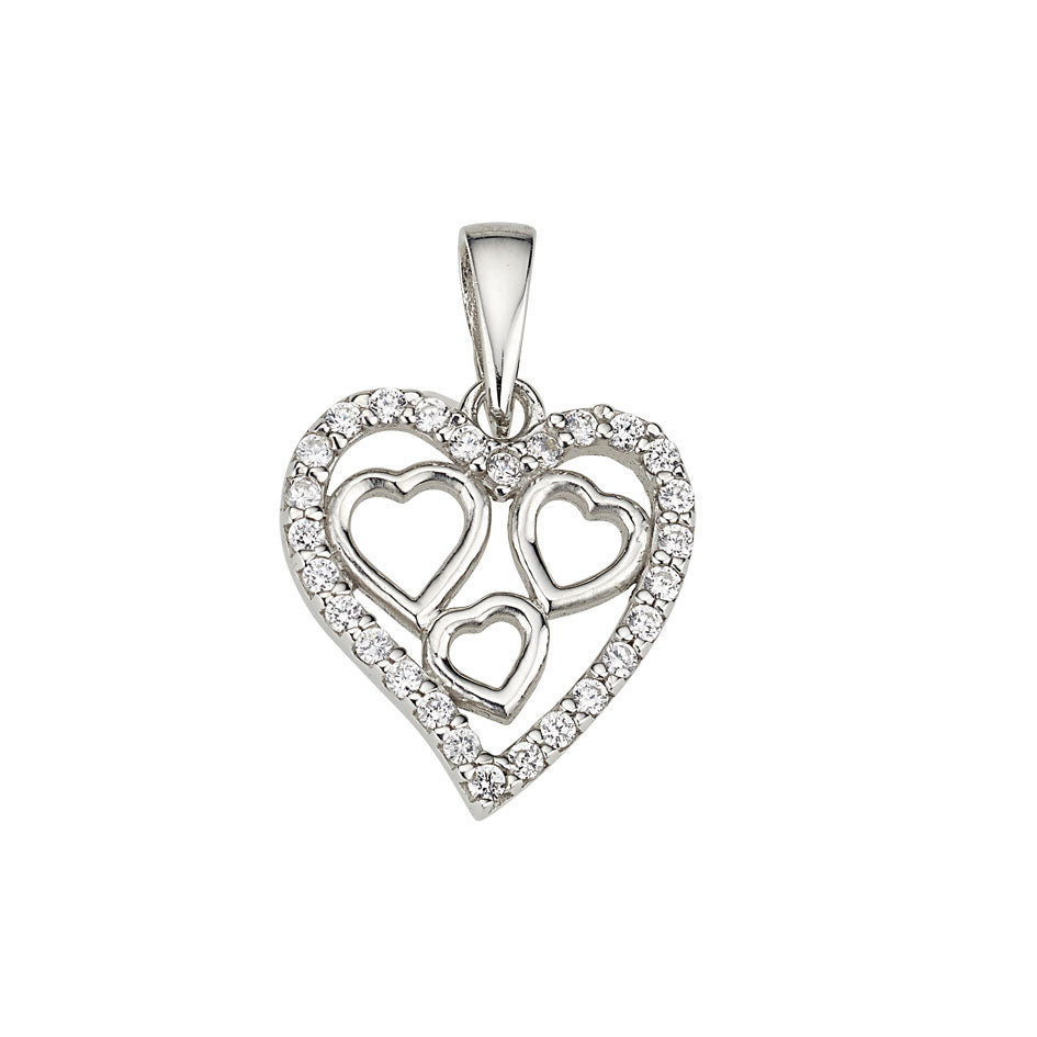 Silber Anhänger Herzen