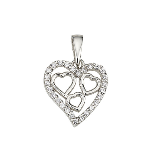 Silber Anhänger Herzen