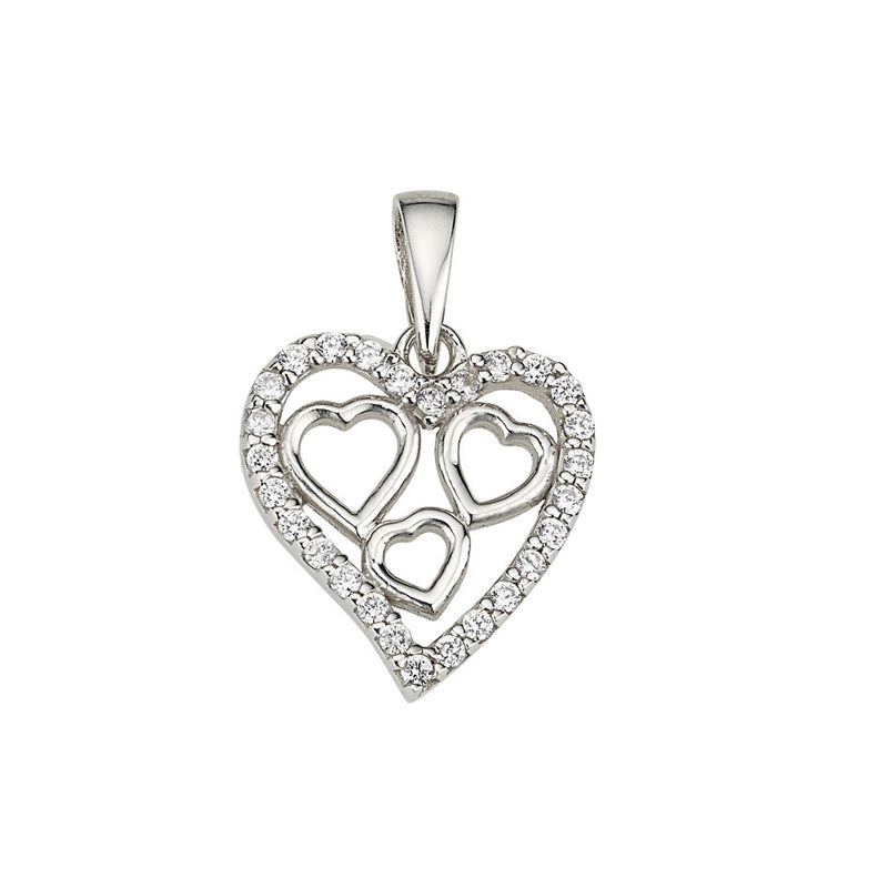Silber Anhänger Herzen