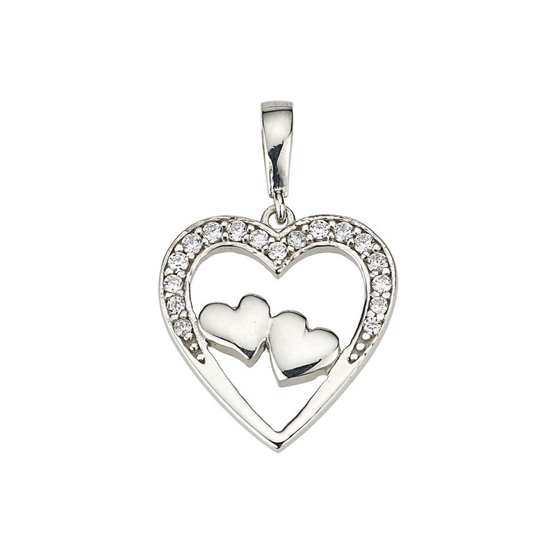 Silber Anhänger Herzen